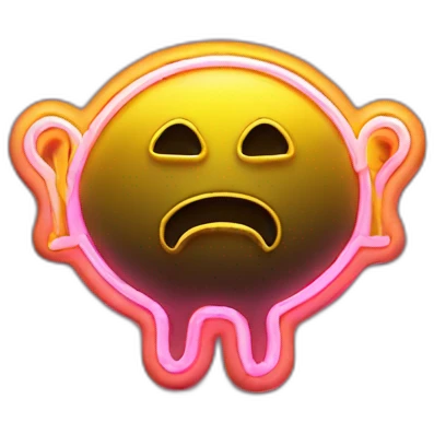 Juicy booty neon sign style man award emoji