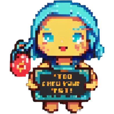 pixel art character rolling their eyes with a small price tag and the phrase 'too cheap for your taste' emoji