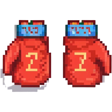 красные боксерские перчатки с надписью "23", no background emoji
