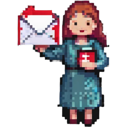 woman holding mail emoji