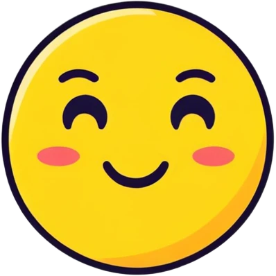 Regular emoji but smirking harder emoji