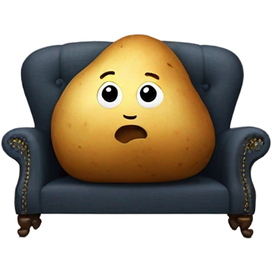 Potato sitting on a couch emoji