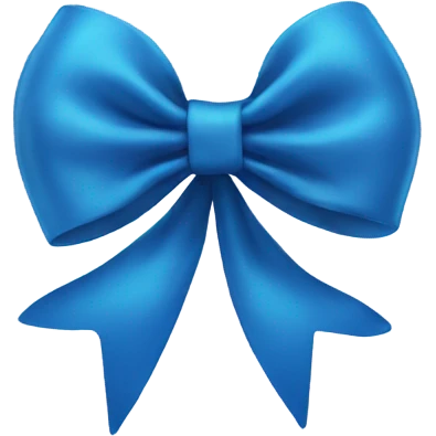 Blue bow emoji