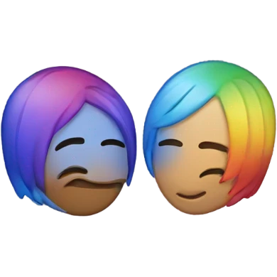 Gay kissing emoji
