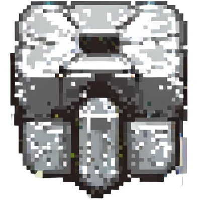 pixel art, metallic anvil, strong contrast emoji