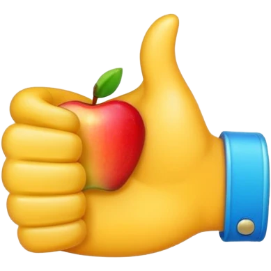 thumbs up emoji icon in apple style emoji