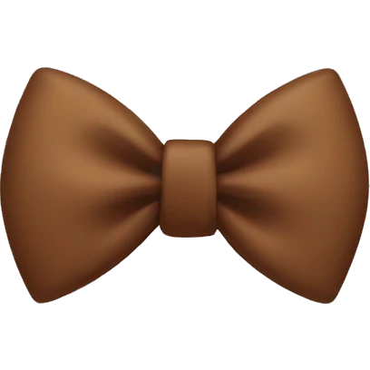 Brown bow emoji
