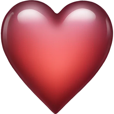A glass heart emoji