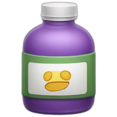 bottle of antidepressants emoji