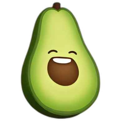 happy avocado emoji
