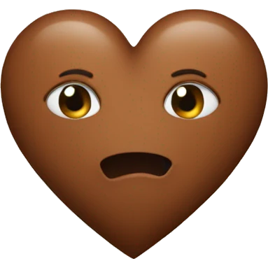 Brown heart emoji
