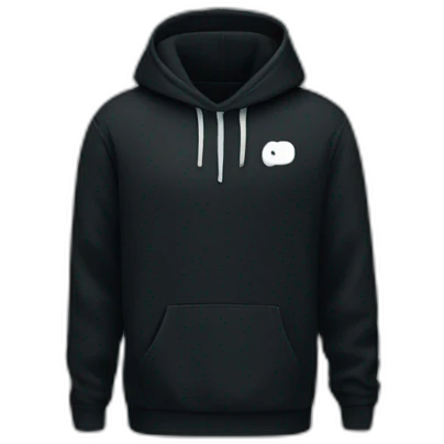 Black Nike hoodie emoji
