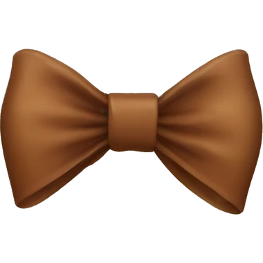 brown bow emoji