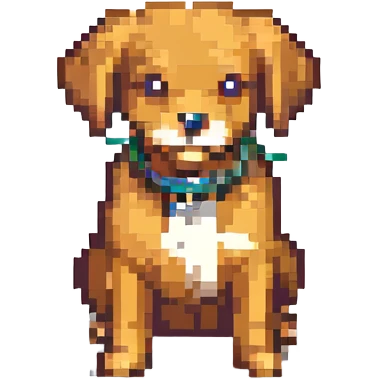 A dog emoji