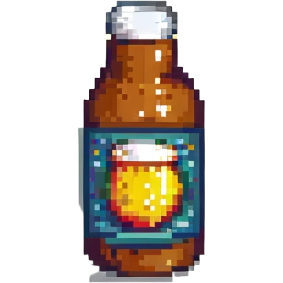 can of craft beer with a simple design pixel art style emoji