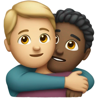 Hug from behind emoji