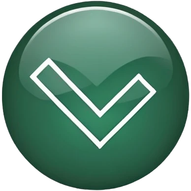 dark green checkmark, minimalism, no faces or emojis emoji