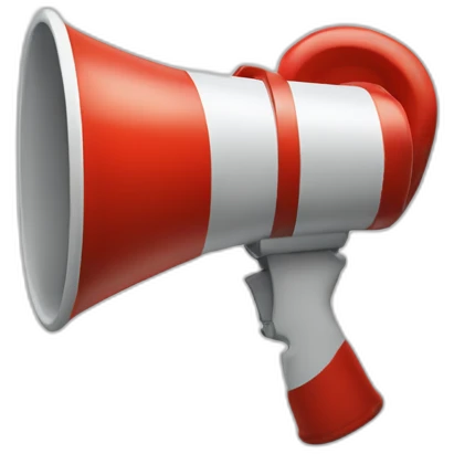 Christmas megaphone emoji
