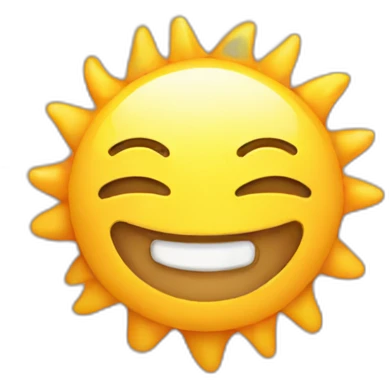 cute Sun smiling emoji