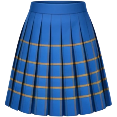 blue scottish skirt emoji