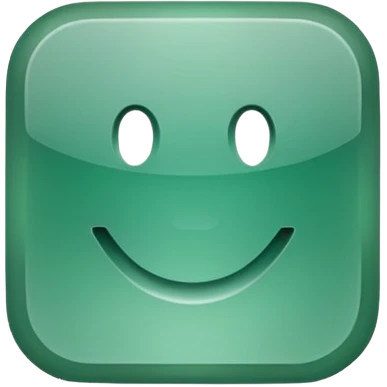 Blank Jade style rounded square button emoji