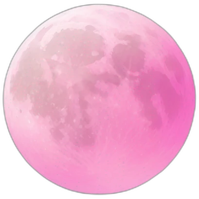 Moon pink emoji