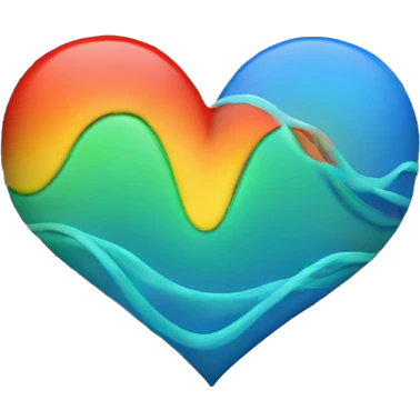 heart with bp wave emoji