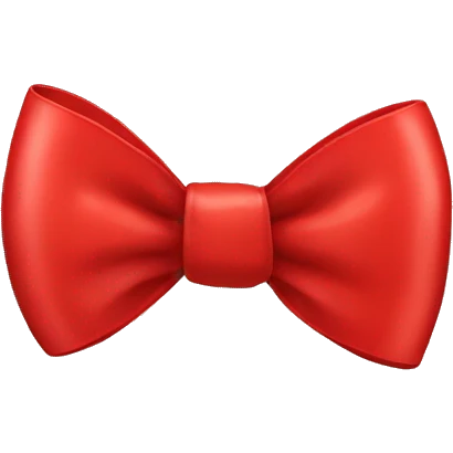 Red bow emoji