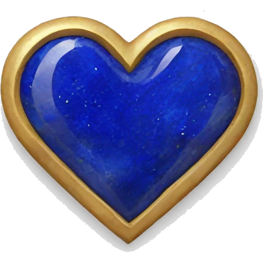 Lapis lazuli heart  emoji