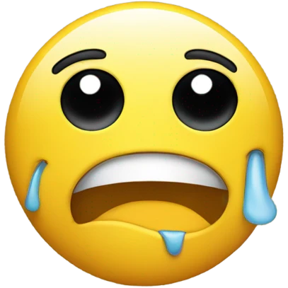 Yellow emoji face drooling emoji