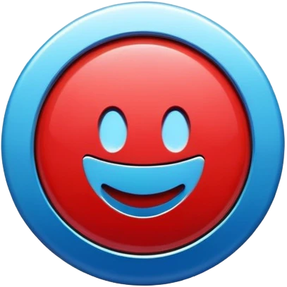 red and blue magnet,  emoji