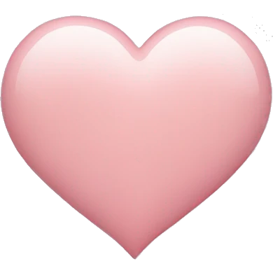 Light pink heart emoji