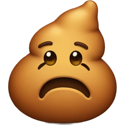 Sad poop emoji emoji