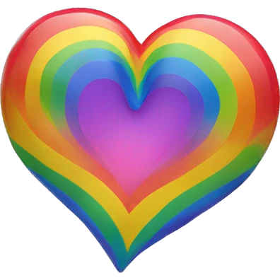 Rainbow heart emoji