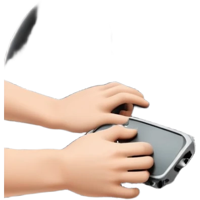hands removing car dashboard panel, disassembling car interior emoji