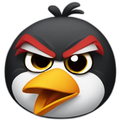 angry bird emoji