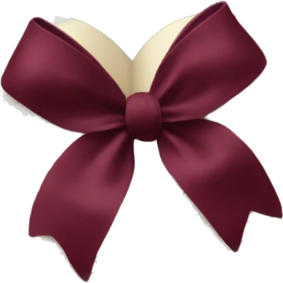 open book with burgundy bow  emoji