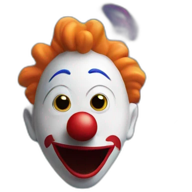 clown traveling through a wormhole emoji