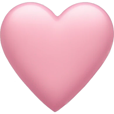 pastel pink heart emoji