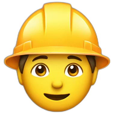 safety hat worker emoji