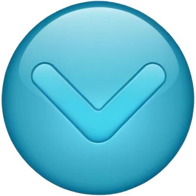 Create a blue tick emoji