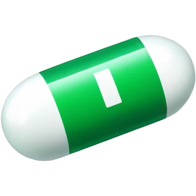 Green and White Medicine Pill emoji