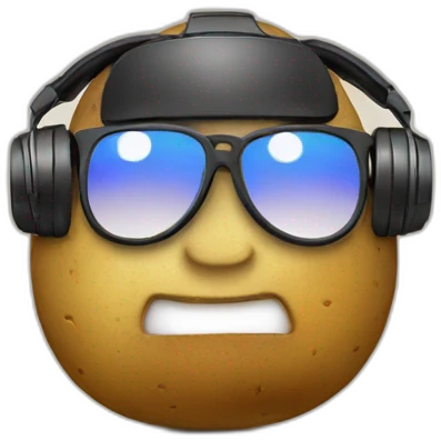 Dj potato emoji