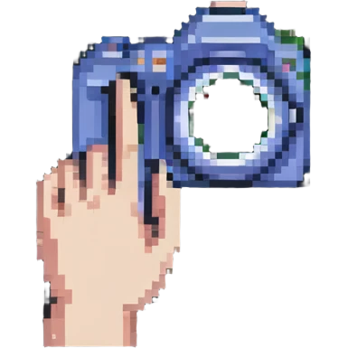fingers making camera frame gesture, photo composition emoji