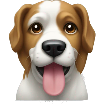 Un cane che usa il computer emoji