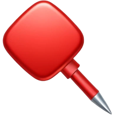 Epingle rouge emoji
