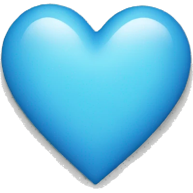 Blue heart emoji