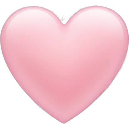 light pink heart emoji