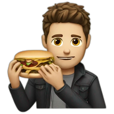 Dean Winchester eating emoji