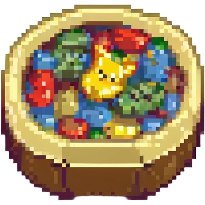 a single Haribo Tagada candy, pixel art style, no background emoji